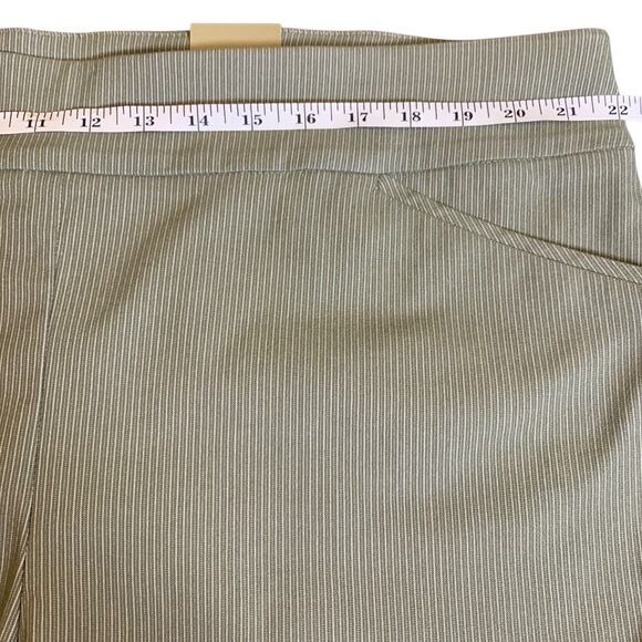 NWT Chico's Capri Size 4 (20) Josie Slim Ankle Lace Up Hem Grandview Stripe - Picture 7 of 9